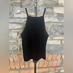 Velvet logic brown halter top